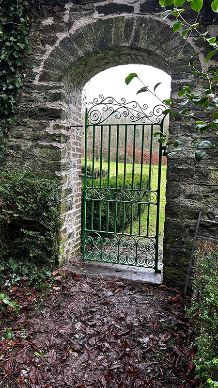 Fox gate decorative ironwork